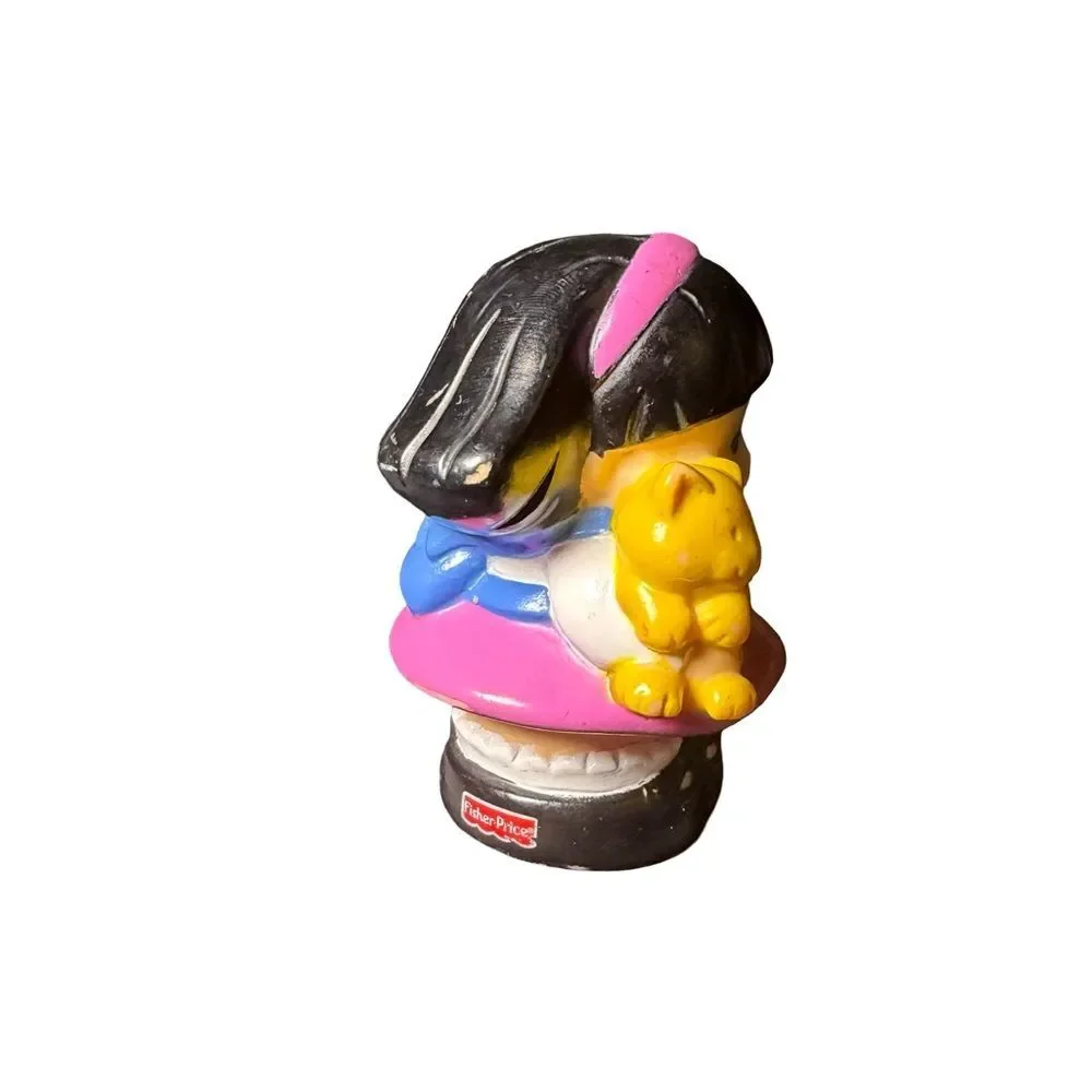 Fisher Price Little People Sonya Lee with Yellow Cat 2001